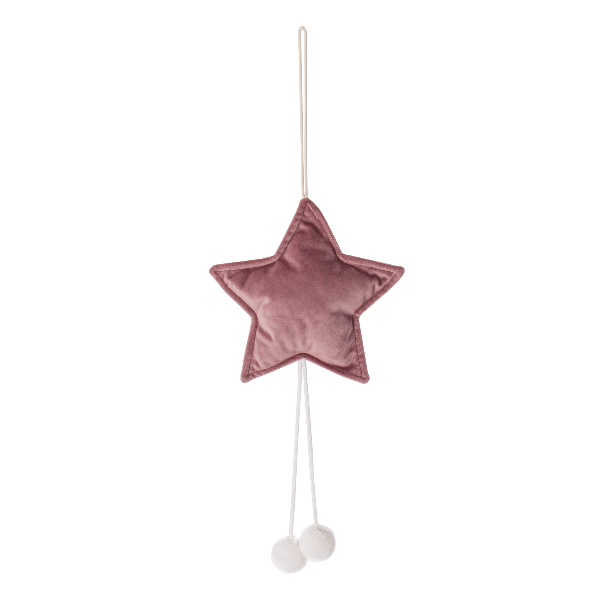 Fluwelen ster hanger – Roze
