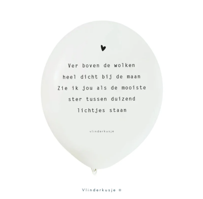 Troostballon – ver boven de wolken