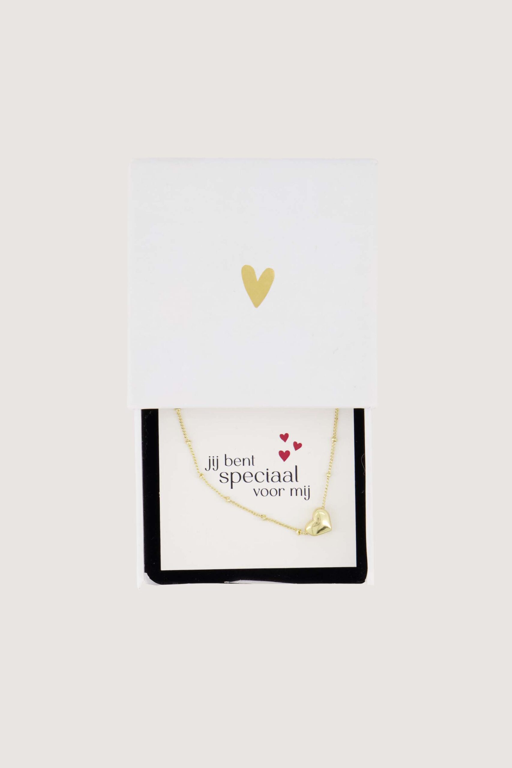 Ketting hartje in schuifdoosje – Speciaal