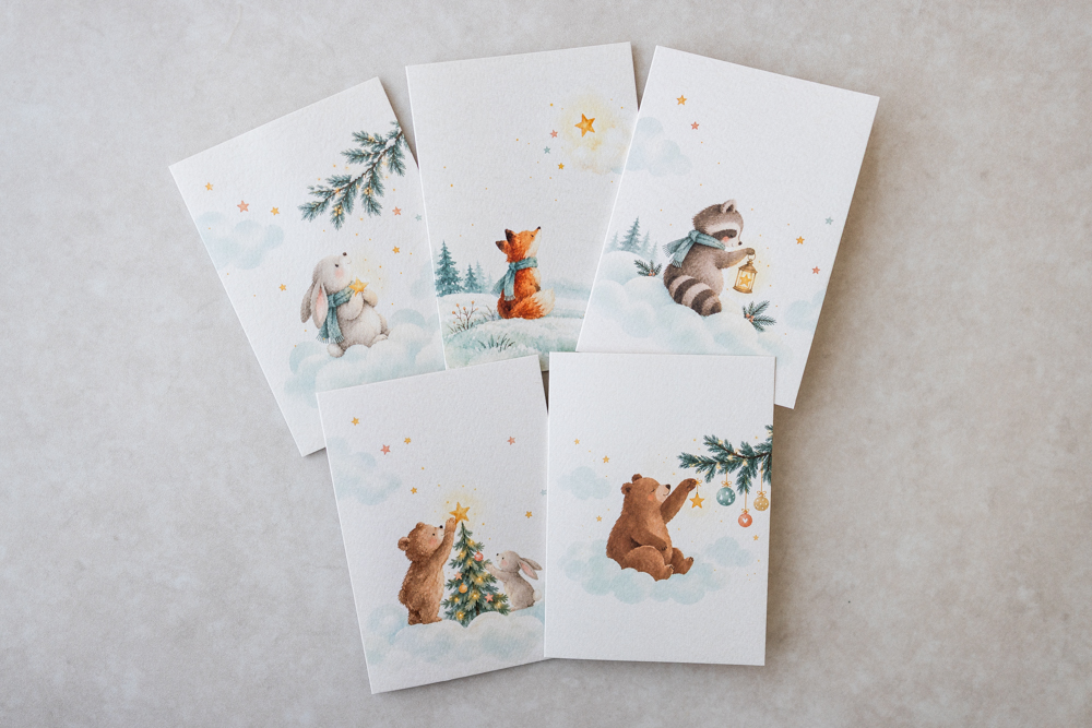Set kerstkaarten